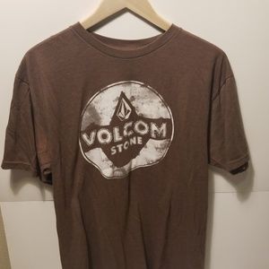Volcom Stone Brown Shirt Size Medium